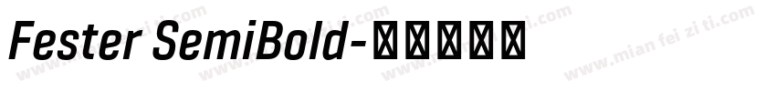 Fester SemiBold字体转换
